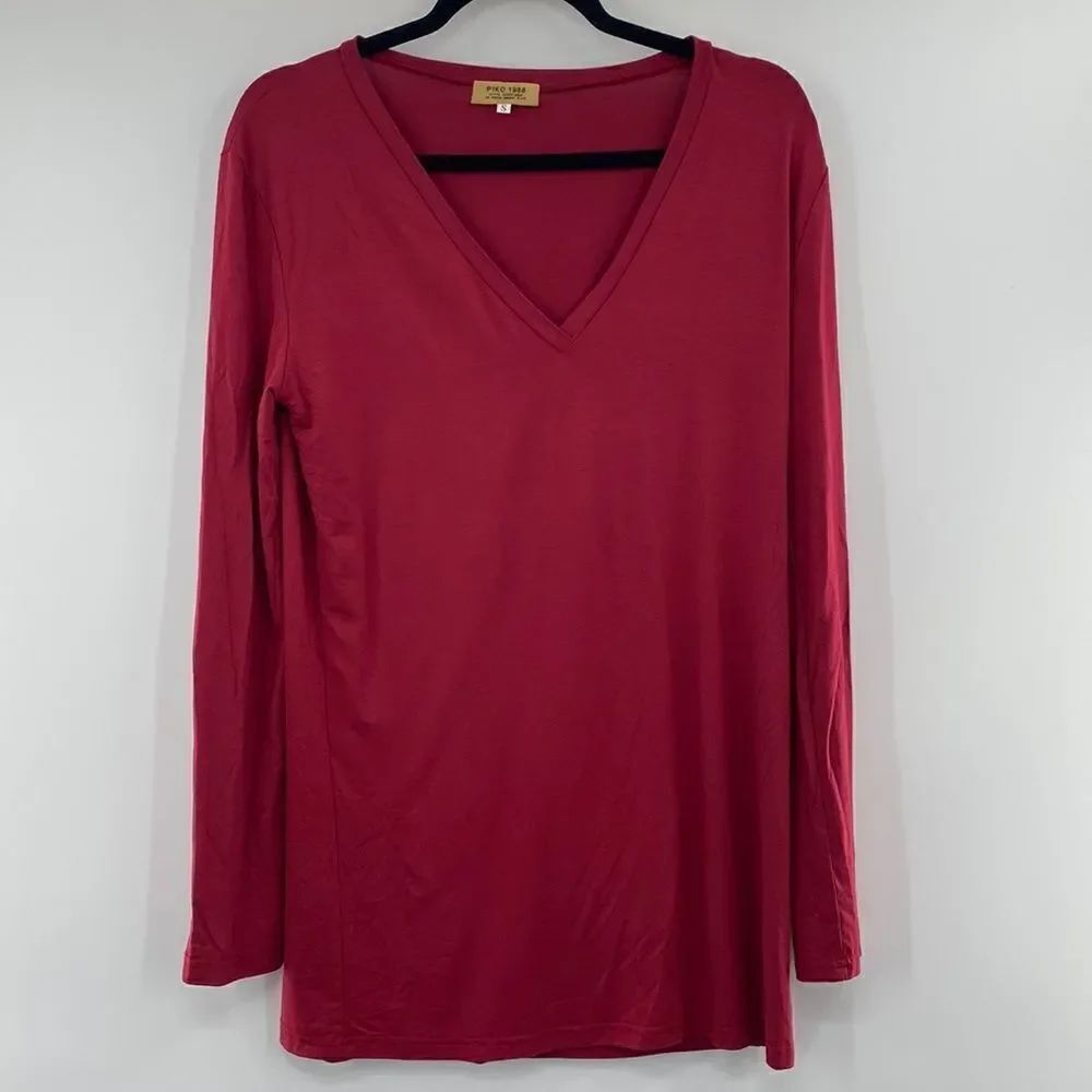 3For$20 Piko 1988 Burgundy Long-sleeve Tee size small